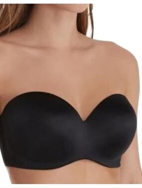 Sweet Nothings Lilyette Convertible Strapless Black Bra 40D No Straps 3545-AP